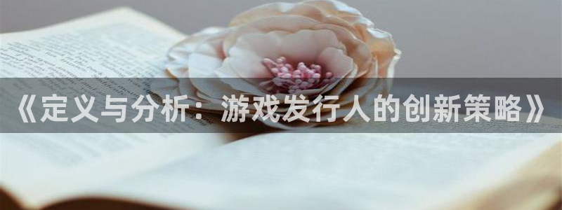 db电竞官网的钱能提出来吗：《定义与分析：游戏发行人的创新策略》